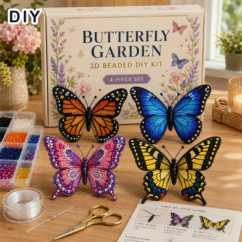 Silque 3D Beaded Animal Craft Kit — Handmade DIY Beading Set