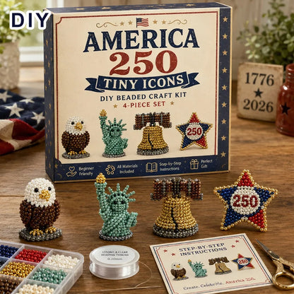 Silque 3D Beaded Animal Craft Kit — Handmade DIY Beading Set