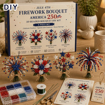 Silque 3D Beaded Animal Craft Kit — Handmade DIY Beading Set