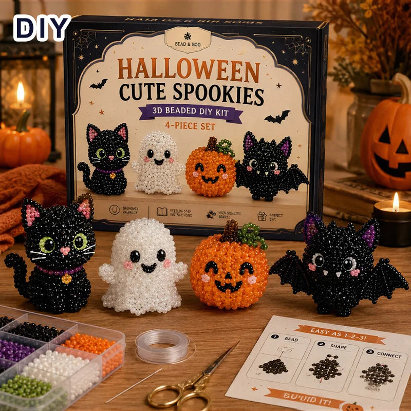 Silque 3D Beaded Animal Craft Kit — Handmade DIY Beading Set